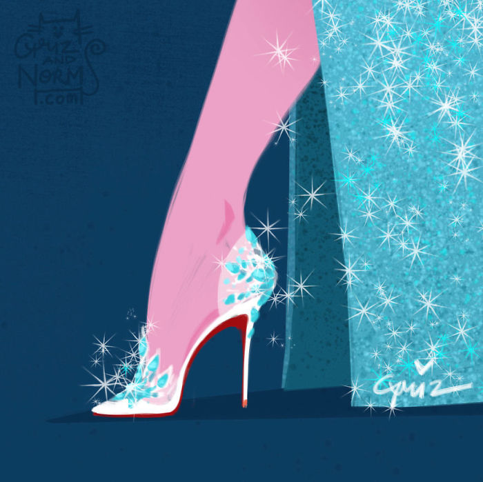 Elsa Louboutin Griz and Norm Illustration