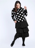 Crepe Jersey Tiered Frill Skirt